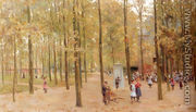 The Brink In Laren With Children Playing - Anton Mauve