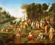 The Garden Of The Peaceful Arts (or Allegory Of The Court Of Isabelle D'Este) - Lorenzo Costa
