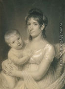 Mrs. Daniel Strobel, Jr. (Anna Church Strobel) and Her Son, George - John Vanderlyn