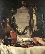 Still-life in Praise of the Pickled Herring - Joseph de Bray