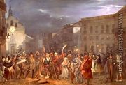 The Night of the Three Kings at Puerta del Sol, Madrid, 1839 - Jose Castelaro y Perea
