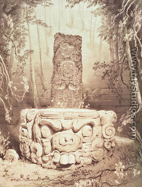 Mayan temple, Honduras - Frederick Catherwood