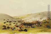 Buffalo Hunt, Surround, c.1832 - George Catlin
