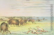 Stalking buffalo - George Catlin