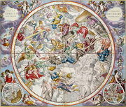 Map of the Christian Constellations as depicted by Julius Schiller, from 'The Celestial Atlas, or The Harmony of the Universe' (2) - Andreas Cellarius