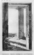 Egyptian Columns, illustration from letters written from Egypt and Nubia (plate IV, page 75) published 1833 - Jean Francois Champollion