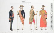 Uniforms from the Court of the Russian Tsar, 1855 - Adolf Charlemagne