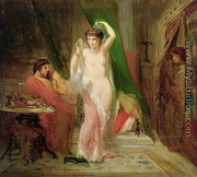 Candaule, King of Lydia, Showing the Beauty of his Queen to his Confidant Gyges, 1850 - Theodore Chasseriau