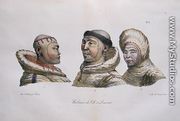 Natives of the St. Lawrence Islands, Alaska, from 'Voyage Pittoresque Autour du Monde', 1822 - Ludwig (Louis) Choris