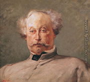 Portrait of Alexandre Dumas fils (1824-95) - Georges Jules Victor Clairin