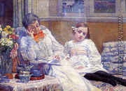 His wife Maria and daughter Elisabeth - Theo van Rysselberghe