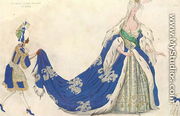 Costume design for the Queen in 'Sleeping Beauty', 1921 - Leon (Samoilovitch) Bakst