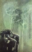 Demon and Angel with Tamara's Soul, 1891 - Mikhail Aleksandrovich Vrubel