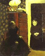 An Interior, Evening Effect or Interior with Wardrobe (Dans un interieur, effet de soir ou Interieur au chiffonnier) 1893 - Edouard  (Jean-Edouard) Vuillard