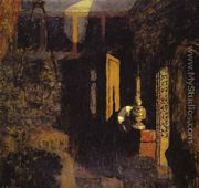Interior Scene, Called  'Mystery'. (Scene d'Interieur, dit 'Mystere') 1896-97 - Edouard  (Jean-Edouard) Vuillard