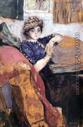 Mlle. Nathanson in the Artist's Studio, c.1912 - Edouard  (Jean-Edouard) Vuillard