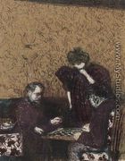 Game of Draughts - Edouard  (Jean-Edouard) Vuillard