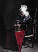 Old Woman with Brass Pot, 1862 - François Bonvin