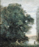 Baigneuses au Bord d'un Lac, c.1860-65 - Jean-Baptiste-Camille Corot