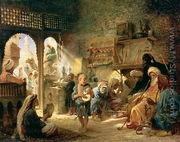 Coffee House in Cairo, 1870s - Konstantin Egorovich Egorovich Makovsky