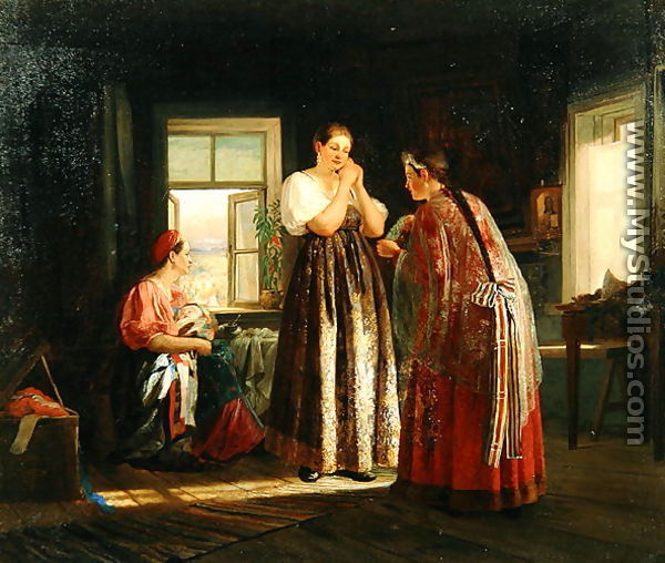 Preparation Before a Party, 1869 - Vasily Maximov