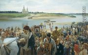 A Religious Procession - Illarion Mikhailovich Prianishnikov