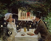 Dinner at Les Ambassadeurs, c.1882 - Jean-Georges Beraud