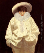 Sarah Bernhardt as Pierrot - Giuseppe de Nittis
