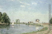 At the River's Edge, 1871 - Camille Pissarro