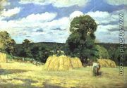 Harvesting at Montfoucault, 1876 - Camille Pissarro