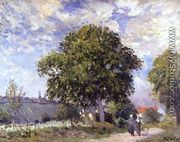 The Entrance to the Village, c.1880 - Alfred Sisley
