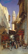 An Egyptian bazaar - Hermann David Solomon Corrodi