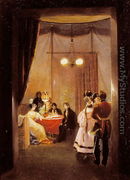 The Salon of Hortense de Beauharnais (1783-1837) in Rome - Pierre Felix Cottrau