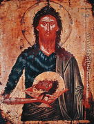 Icon of St. John the Forerunner - Cretan School