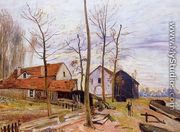 The Mills of Moret, Sunrise - Alfred Sisley