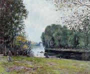 A Turn of the River Loing, Summer - Alfred Sisley