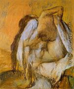After the Bath, Woman Drying Herself III - Edgar Degas