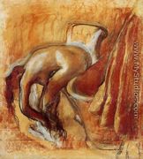 After the Bath, Woman Drying Herself IV - Edgar Degas