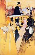At the Opera Ball - Henri De Toulouse-Lautrec