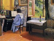Lady at the Piano - Felix Edouard Vallotton
