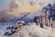 Banks of the Seine, Winter at Herblay - Albert Lebourg