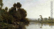 The Banks of the River I - Charles-Francois Daubigny