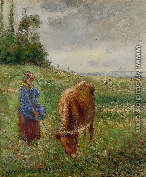 Cowherd, Pontoise - Camille Pissarro