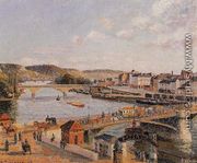 Afternoon, Sun, Rouen - Camille Pissarro