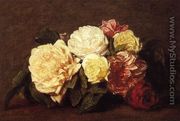 Roses XV - Ignace Henri Jean Fantin-Latour