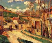 Crossroads at l'Hermitage, Pontoise - Camille Pissarro