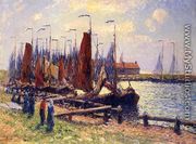 The Port of Volendam - Henri Moret