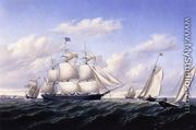 Whaleship 'Speedwell of Fairhaven, Outward Bound off Gay Head - William Bradford