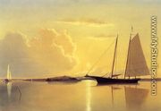 Schooner in Fairhaven Harbor, Sunrise - William Bradford