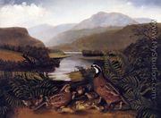 Partridges in a Landscape - Rubens Peale